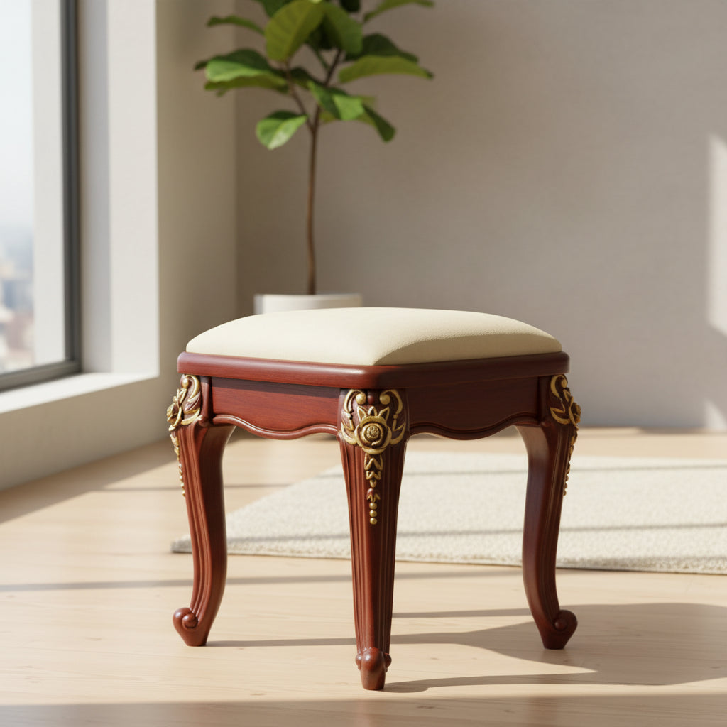 Sminkpall Sammet – Vadderad Sittpall