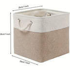 6-Pack Vikbara Linnekuber 28×28×28 cm – Garderobsorganisering med Rephandtag