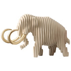 Kreativ Mammut Resin Skulptur – Abstrakt Randig Elefant Hemdekor