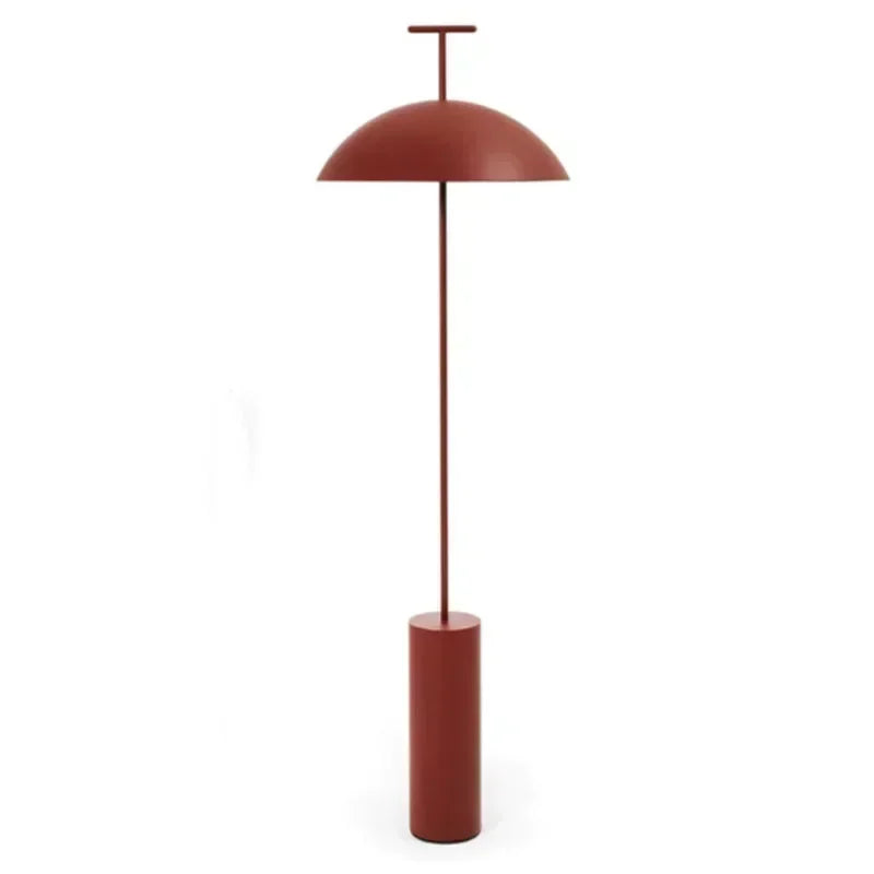 Modern Minimalist Svampgolvlampa – Svart & Röd LED E27
