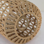 Handflätad Retro Papperslampskärm – Rattan Hänglampa Kafé & Hotell