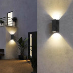 LED Kubform Vägglampa IP65 – Upp & Ner Trädgård