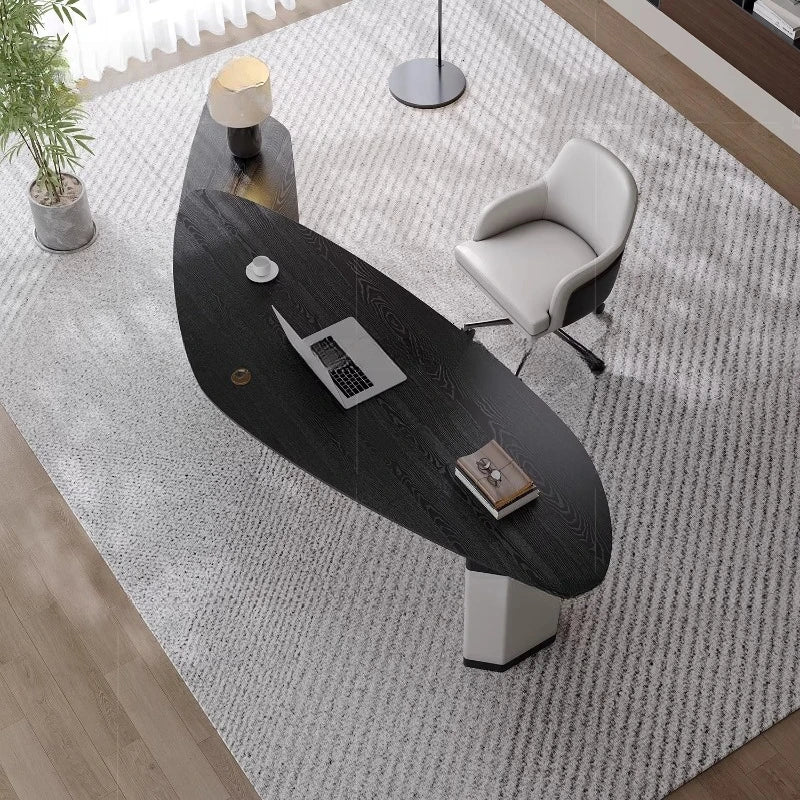 Justerbart L-Skrivbord – Hyllor & Display