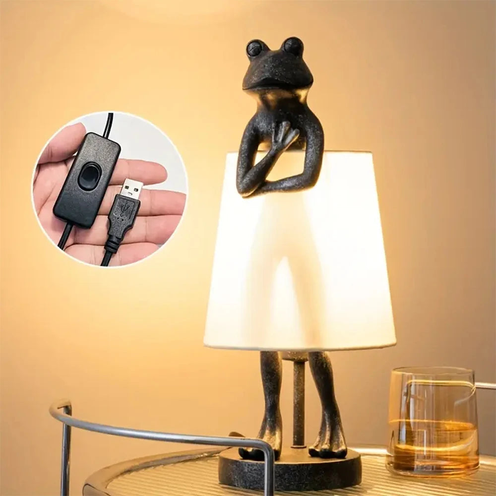 Groda Bordslampa USB – Kreativ Dekorationslampa
