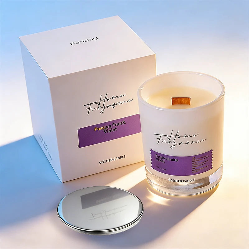 Doftljus Jul Passionsfrukt & Viol Sojvax – Avkoppling & Stressrelief