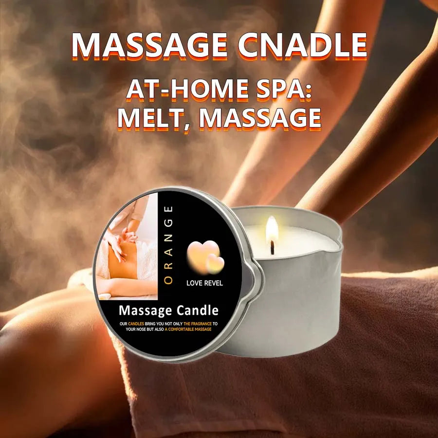 Massageolja Doftljus Amber & Vanilj 60ml – Sojvax Fuktgivande Jul Present