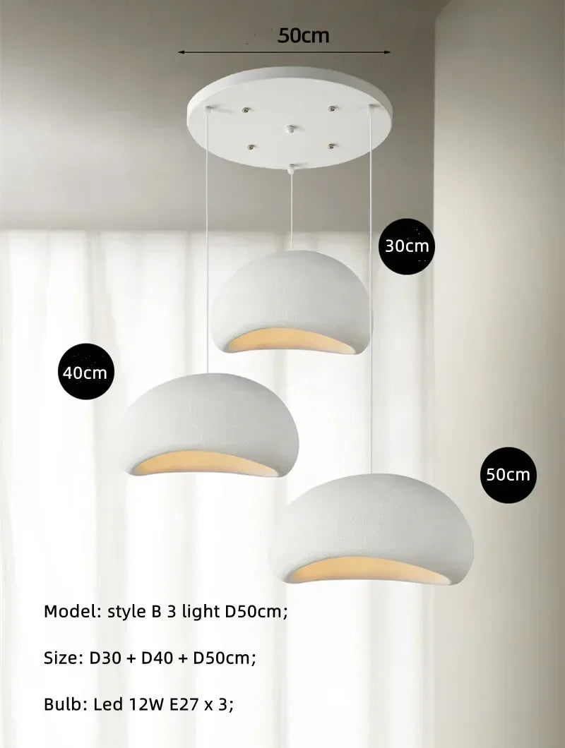 Handgjord Wabi-Sabi Hänglampa LED – Restaurant & Köksö