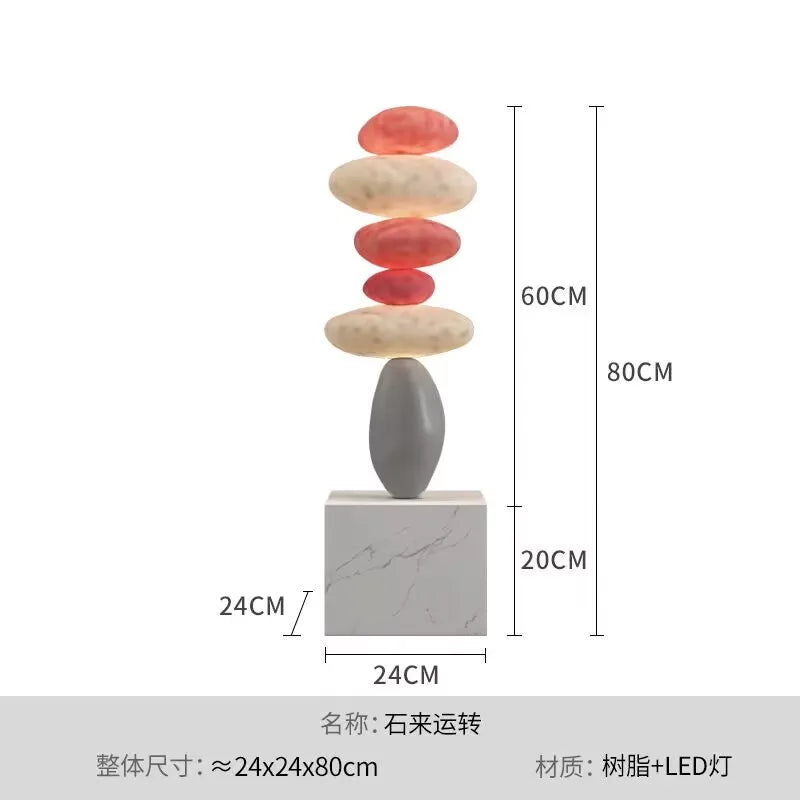 Stor Stenimitationsdekor Golvdekoration – Vardagsrum, Soffa & TV-bänk