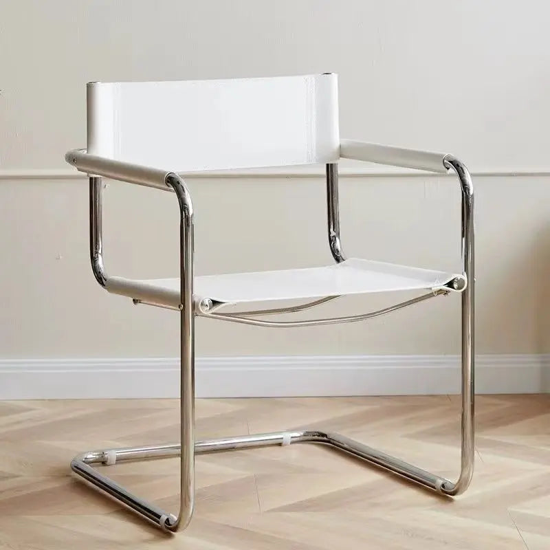 Loungestol i Bauhaus-stil – Krom & Läder