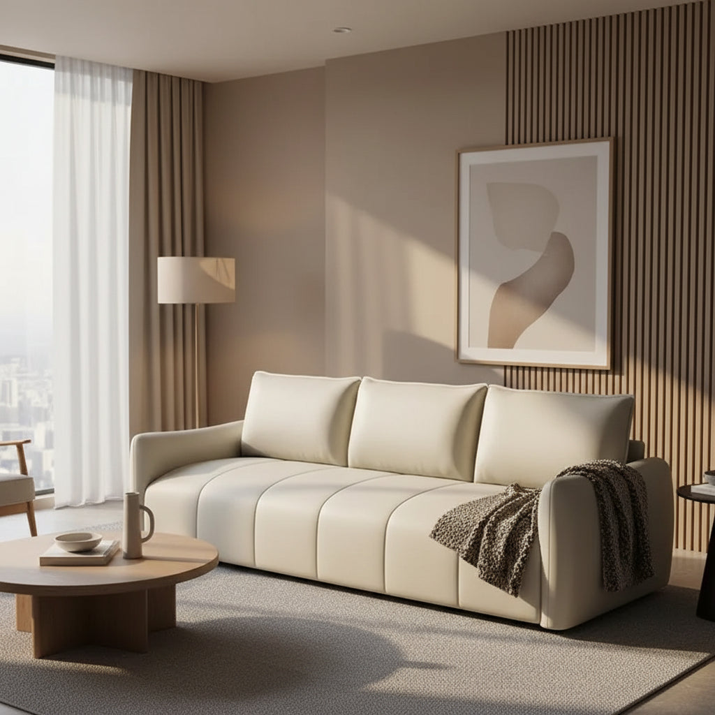 Kompakt Soffa – Reptåligt Tyg Modern Design