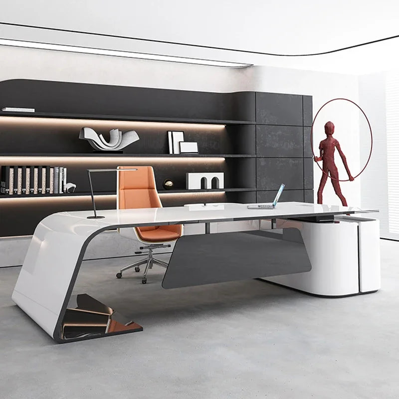 L-format Kontorsskrivbord – Ergonomisk Workstation