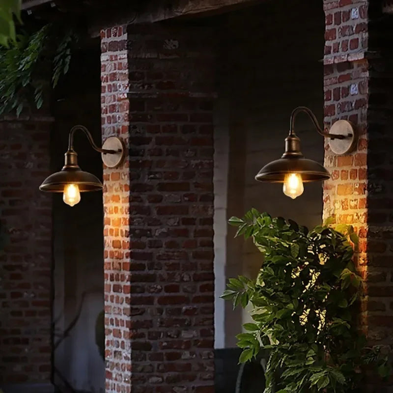 Retro LED Utomhusvägglampa E27 – Villa & Balkong