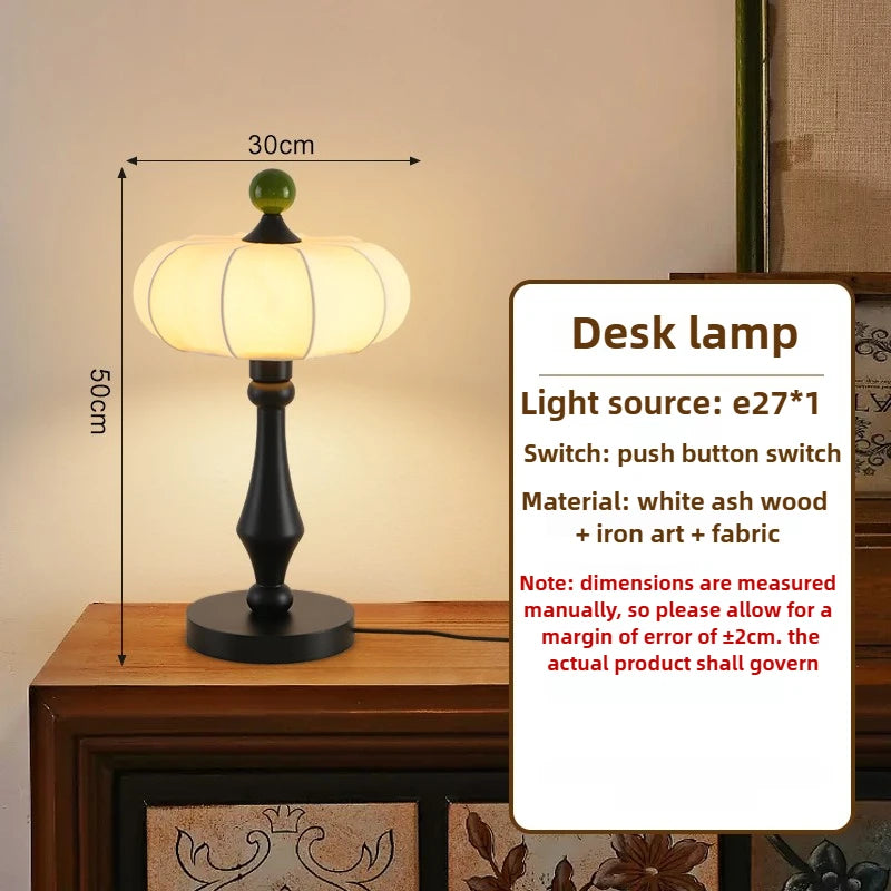 Retro Vit Trä Golvlampa E27 – Klassisk Sovrum & Vardagsrum