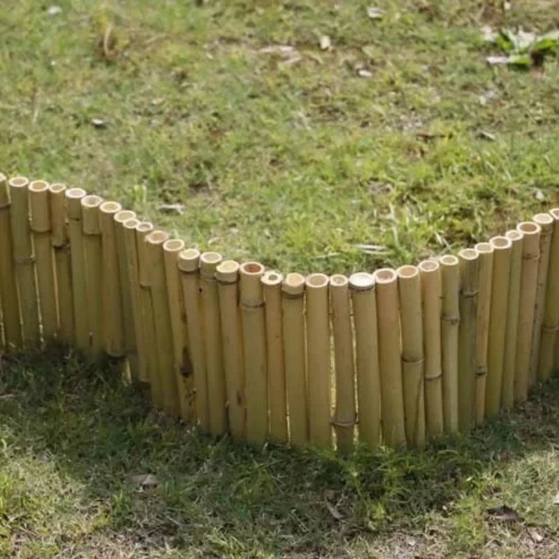 Bambu Trädgårdsstaket Dekorativt – Innegård Plantkant & Blomkruka