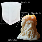 Påskformad Doftljussilikonform – Jesus & Kanin Resin Gjutform Hantverk