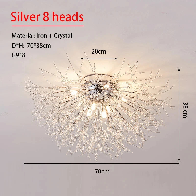 Dandelion Kristalltakkrona LED G9 – Firefly Lyxig Matsal & Vardagsrum