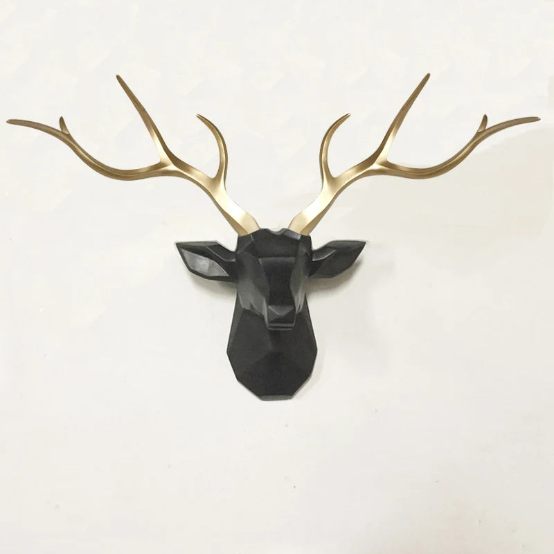 3D Rådjurshuvud Väggdekoration – Djurskulptur Stag Sovrum & Vardagsrum