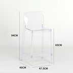 Transparent Akryl Barpall – Skandinavisk Stil