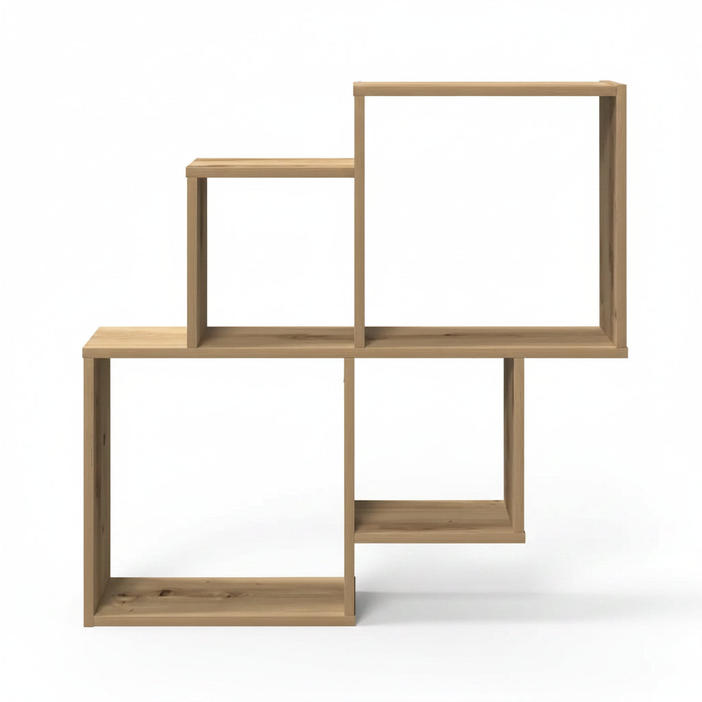 Kubisk Väggshylla Modulär – Modernt Öppet Hyllsystem MDF Flexibel Design