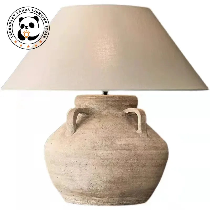 Nordisk Wabi-Sabi Retro Bordslampa – Handgjord Hotell