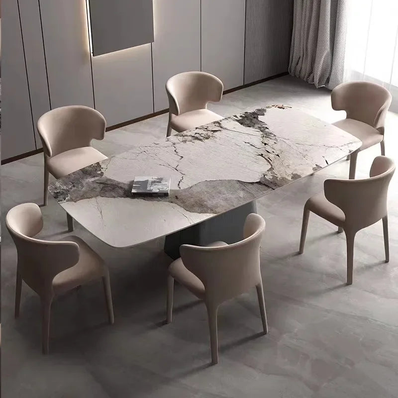 Keramik & Marmor Matbord Utdragbart – Lyxig Designer