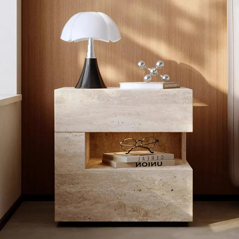 Nattduksbord Wabi-Sabi – Minimalistisk Dold Förvaring