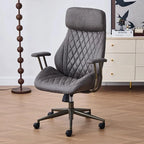 Reclinable Kontorsstol – Läder & Nackstöd