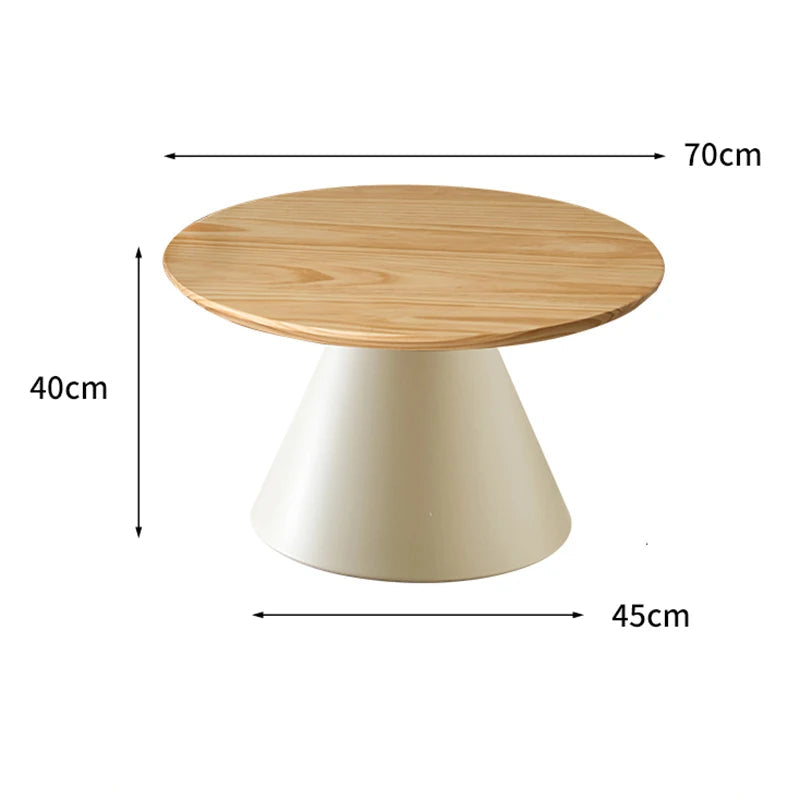 Runt Sidobord Metall – Avtagbar Nordisk