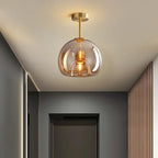 Nordisk Cognac Glas Taklampa LED – Minimalist Vardagsrum
