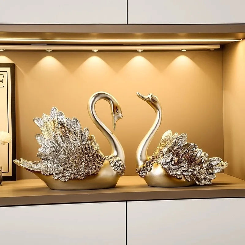 Elegant Svanfigurin Lyx – Vardagsrum, Sovrum & Bröllopspresent