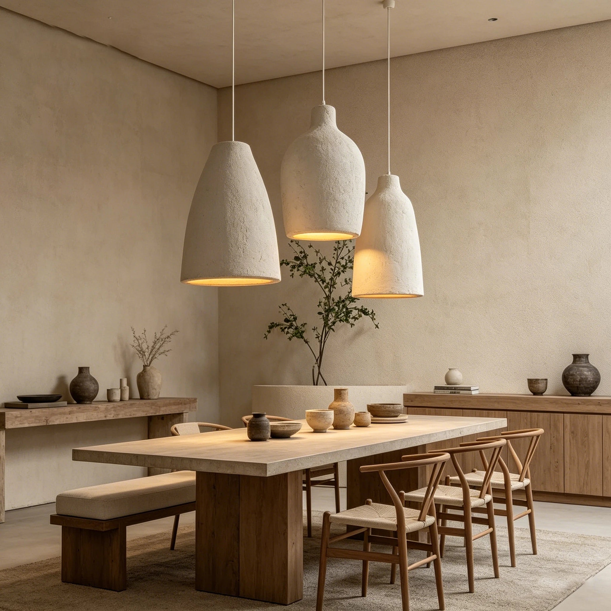 Wabi-Sabi Hänglampa Nordisk LED – Designer Vardagsrum & Matsal