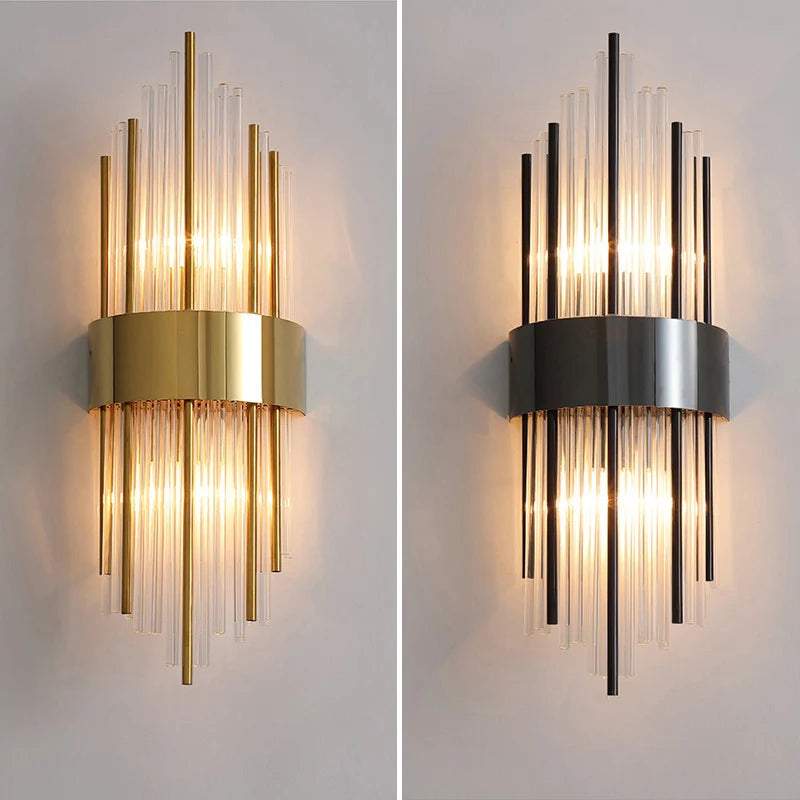 Ljuslyx Guld LED Vägglampa – Vardagsrum & Trappa