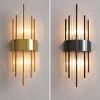 Ljuslyx Guld LED Vägglampa – Vardagsrum & Trappa