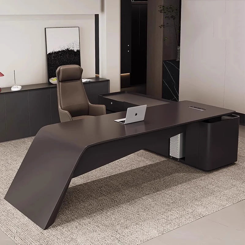 Långt Executive Skrivbord – Lyxig Reception