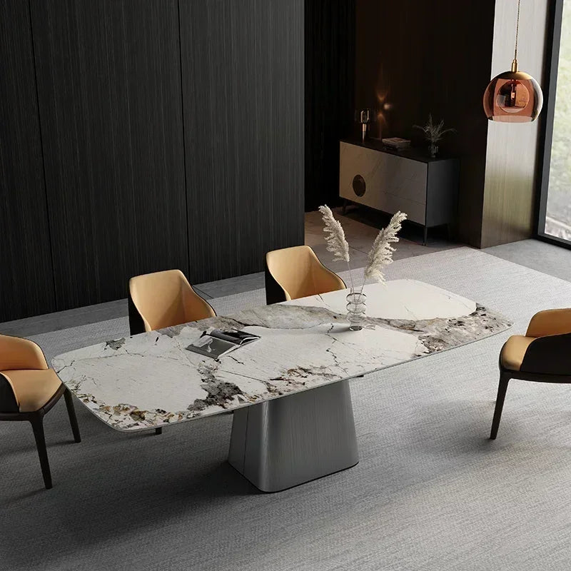 Keramik & Marmor Matbord Utdragbart – Lyxig Designer