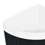 Svart Bambu Hörn Tvättkorg 60 L – Platsbesparande Tvättstuga & Badrum