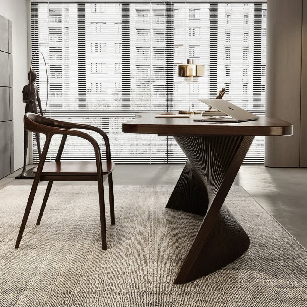 Executive Skrivbord Lyxdesign – Svart Kontor