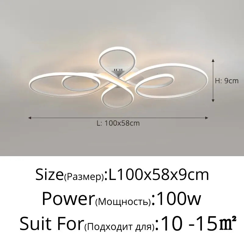 Kreativ LED Taklampa Nordisk – Vardagsrum, Sovrum & Kontor