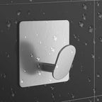 Rostfritt Stål Självhäftande Badsrumskrok 1/4-Pack – Badrock & Handduk Hållare