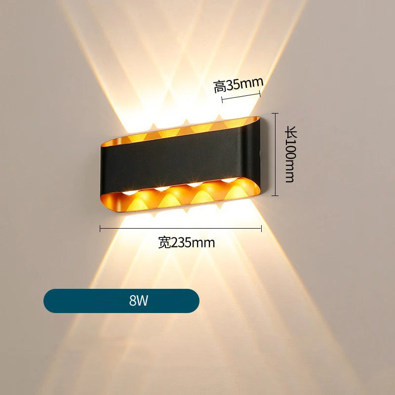 Utomhus Aluminium LED Vägglampa 10W IP65 – Balkong
