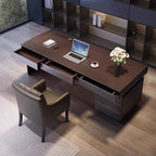 Executive Hutch Skrivbord – Förvaring & Eluttag