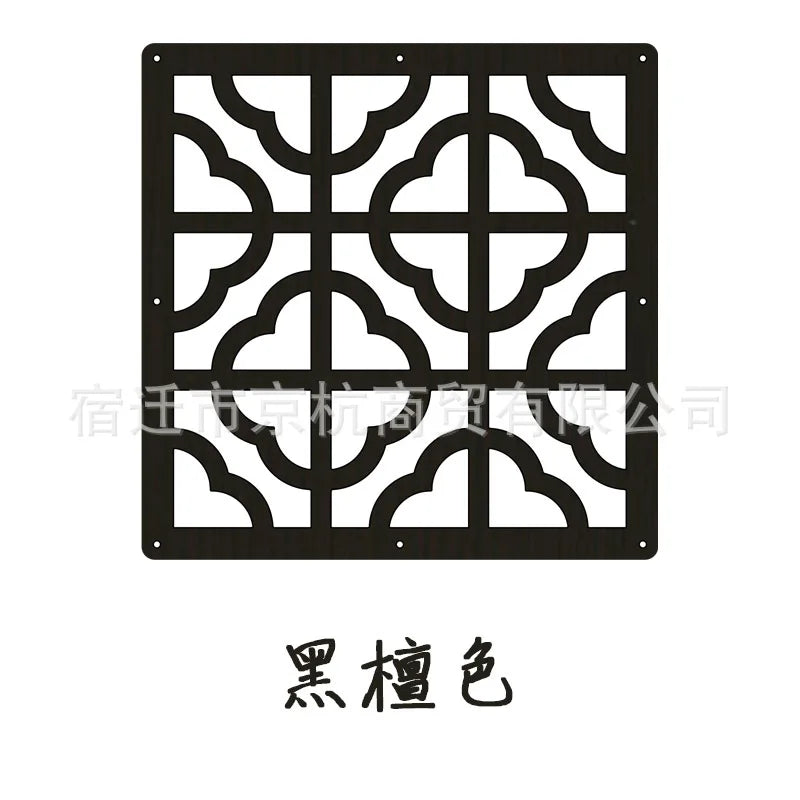 5-Pack Hängande Genombruten MDF Skärmpartition 29×29 cm – Kinesisk Hall & Hotell