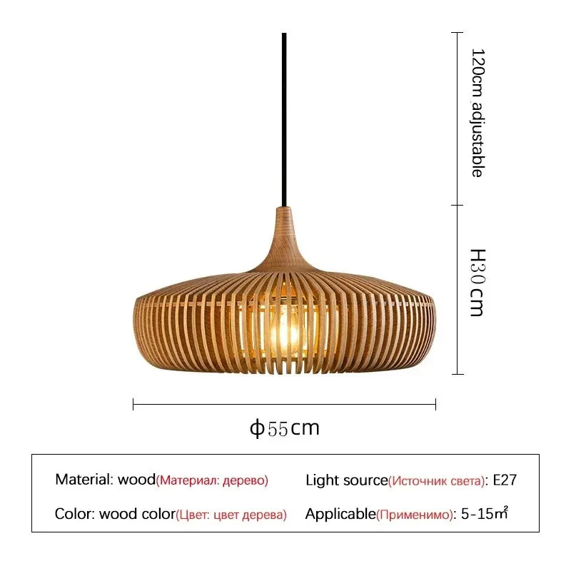 Wabi-Sabi Minimalist Hänglampa LED – Genombruten Vintage Köksö & Sovrum