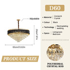 Lyxig Kristallkrona – Modern LED Taklampa Vardagsrum