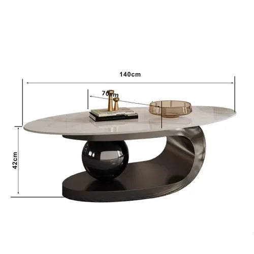Nordiskt Soffbord Ovalt – Minimalistisk Design