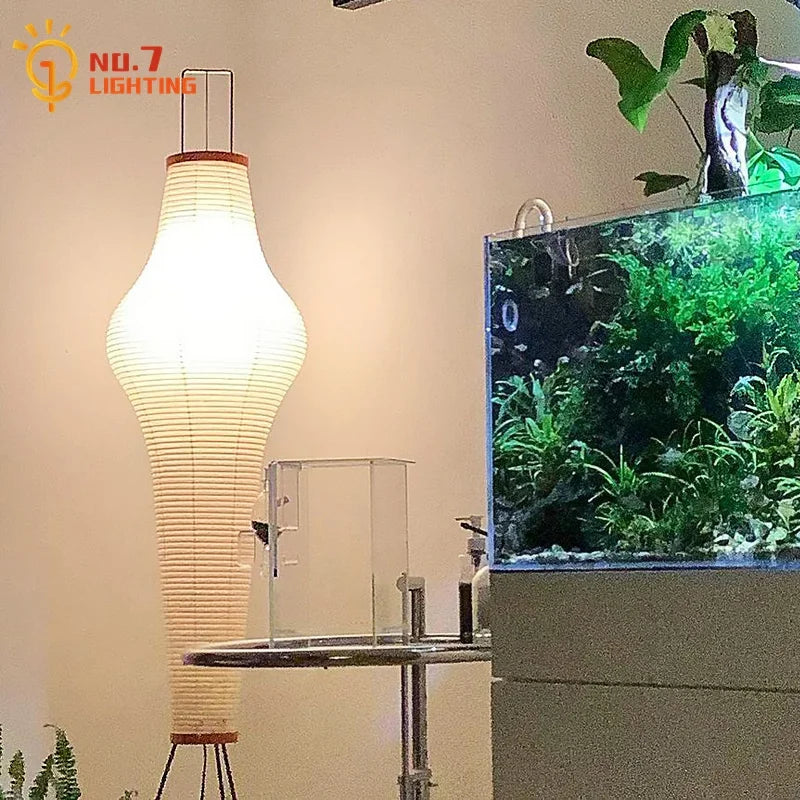Japansk Akari Noguchi Golvlampa – Zen Konstnärlig Vardagsrum & Loft