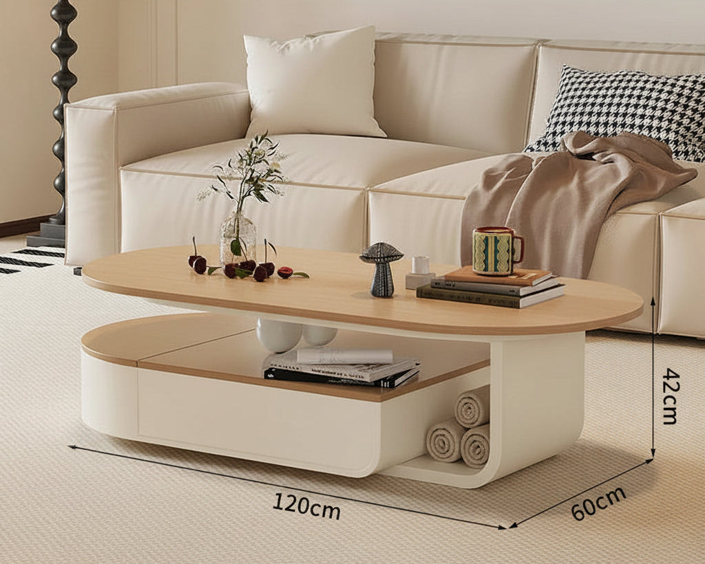 Lyxigt Sidobord – Förvaring, Designer Hjul