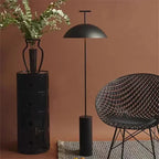 Modern Minimalist Svampgolvlampa – Svart & Röd LED E27