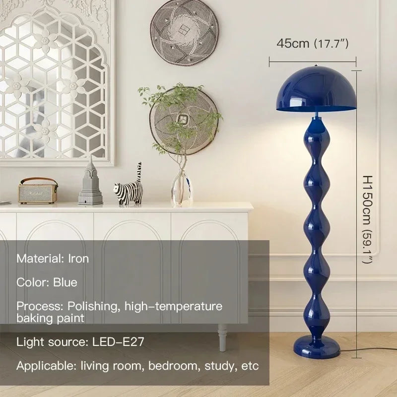 Nordisk Medeltida LED Golvlampa Cream – Svampdesign