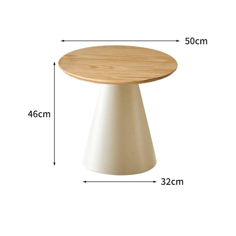 Runt Sidobord Metall – Avtagbar Nordisk